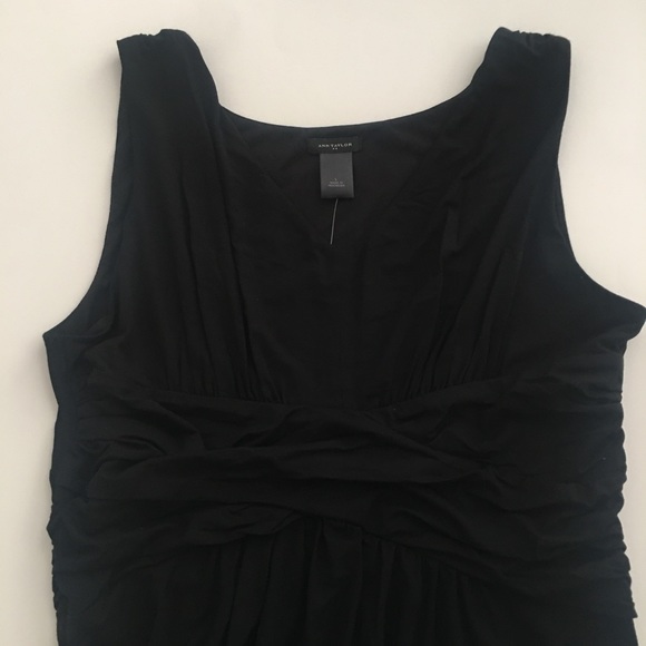 Ann Taylor Factory Maxi Tank Dress👗Black Sz Large - Picture 2 of 5